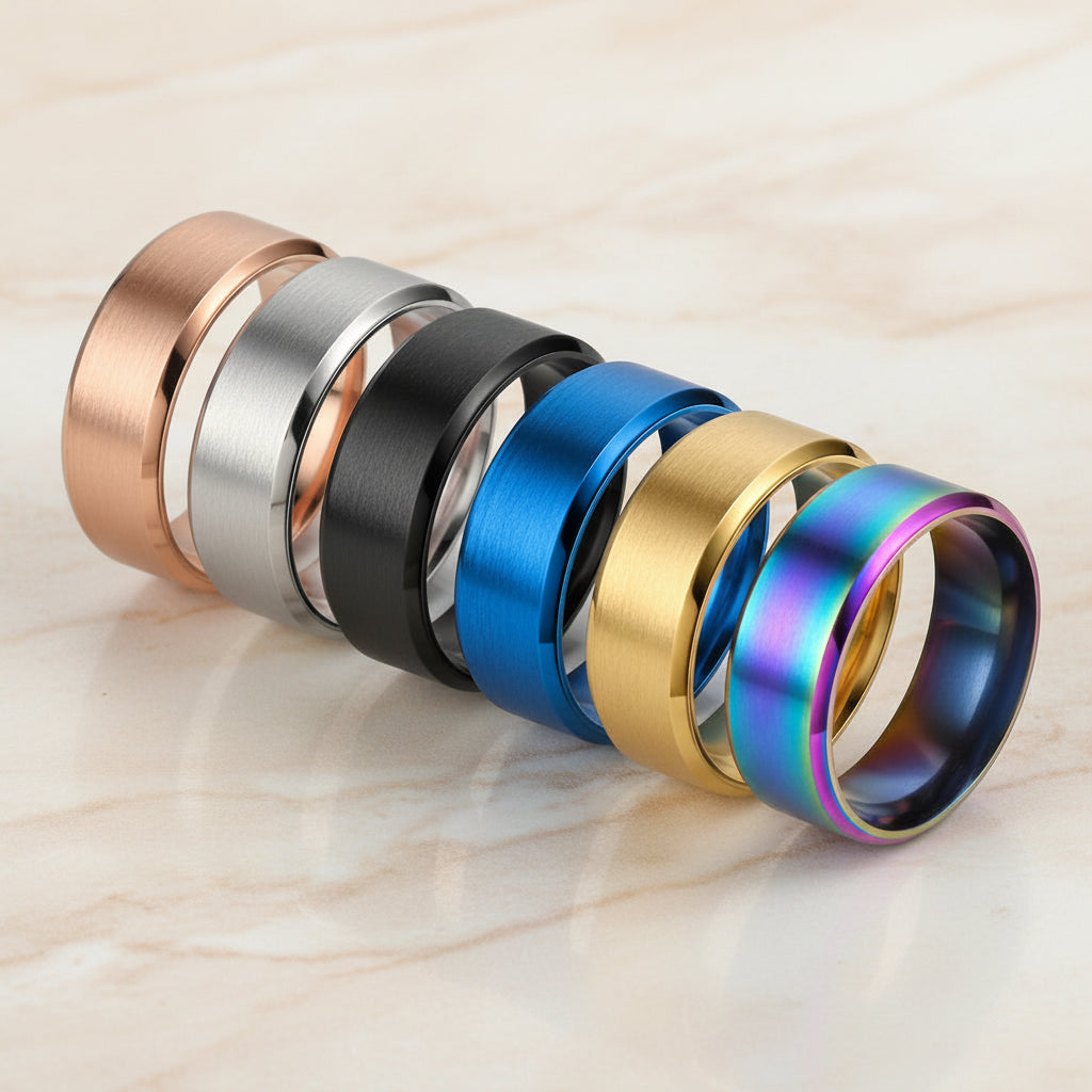 Bague Lumëa Bande Mate - Acier Inoxydable Unisexe