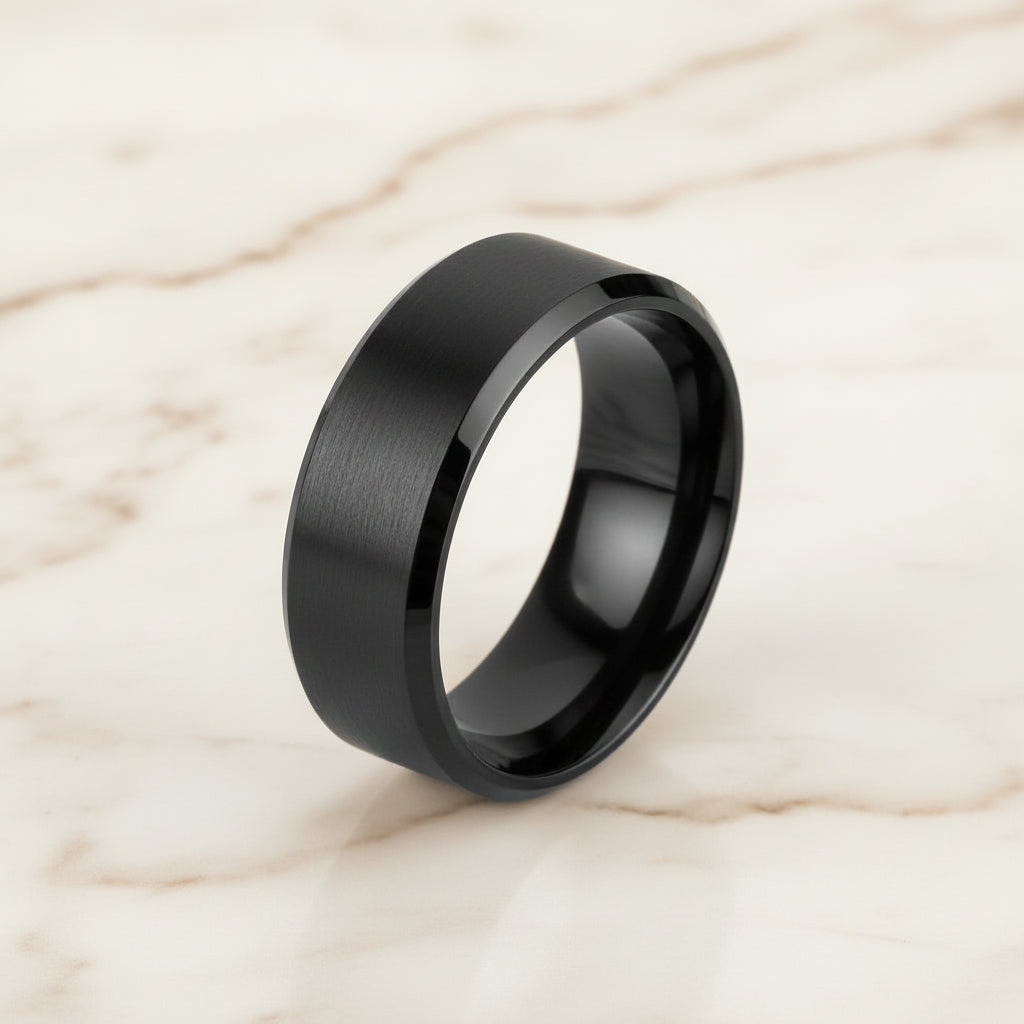 Bague Lumëa Bande Mate - Acier Inoxydable Unisexe