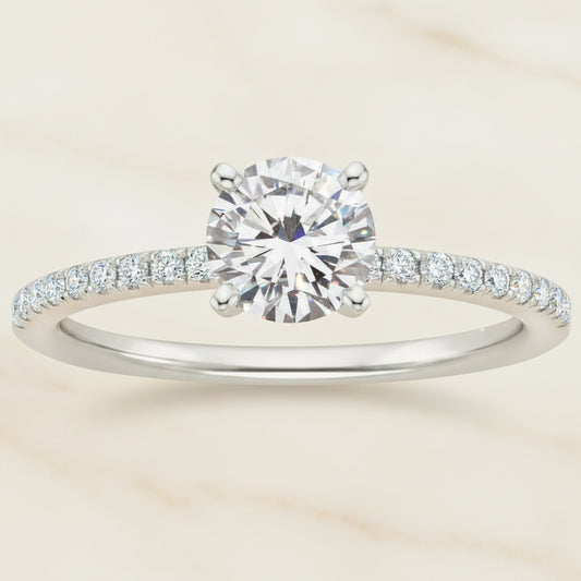 Bague Lumëa Ovale Rosé - Zircon Rose Plaqué Argent