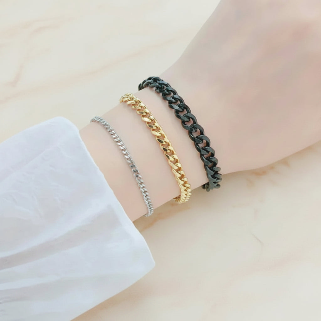 Bracelet Lumëa Chaîne Cubaine - Acier Inoxydable
