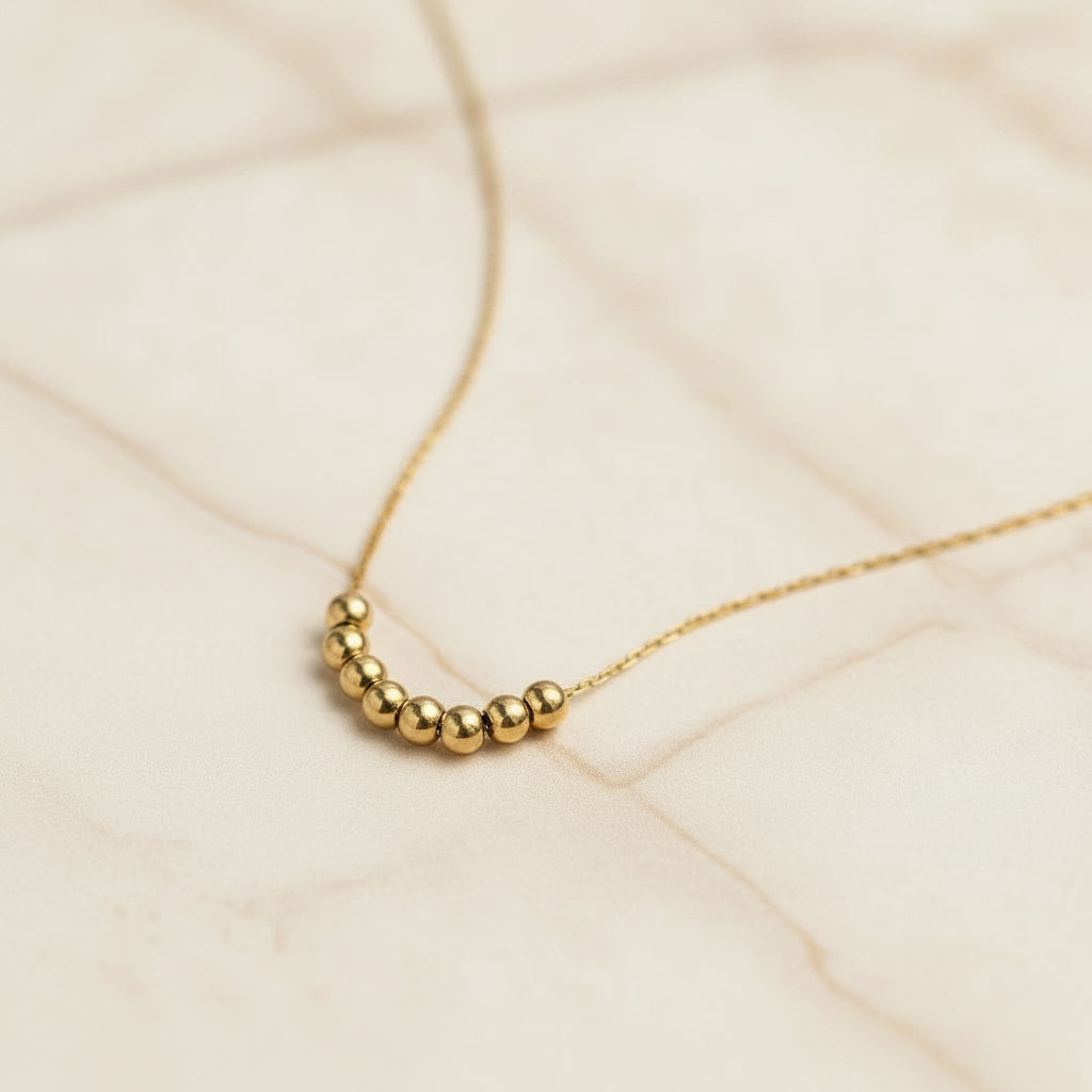 Collier Lumëa Perles d'Or - Chaîne Fine Plaquée Or