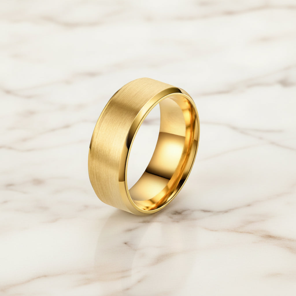 Bague Lumëa Bande Mate - Acier Inoxydable Unisexe