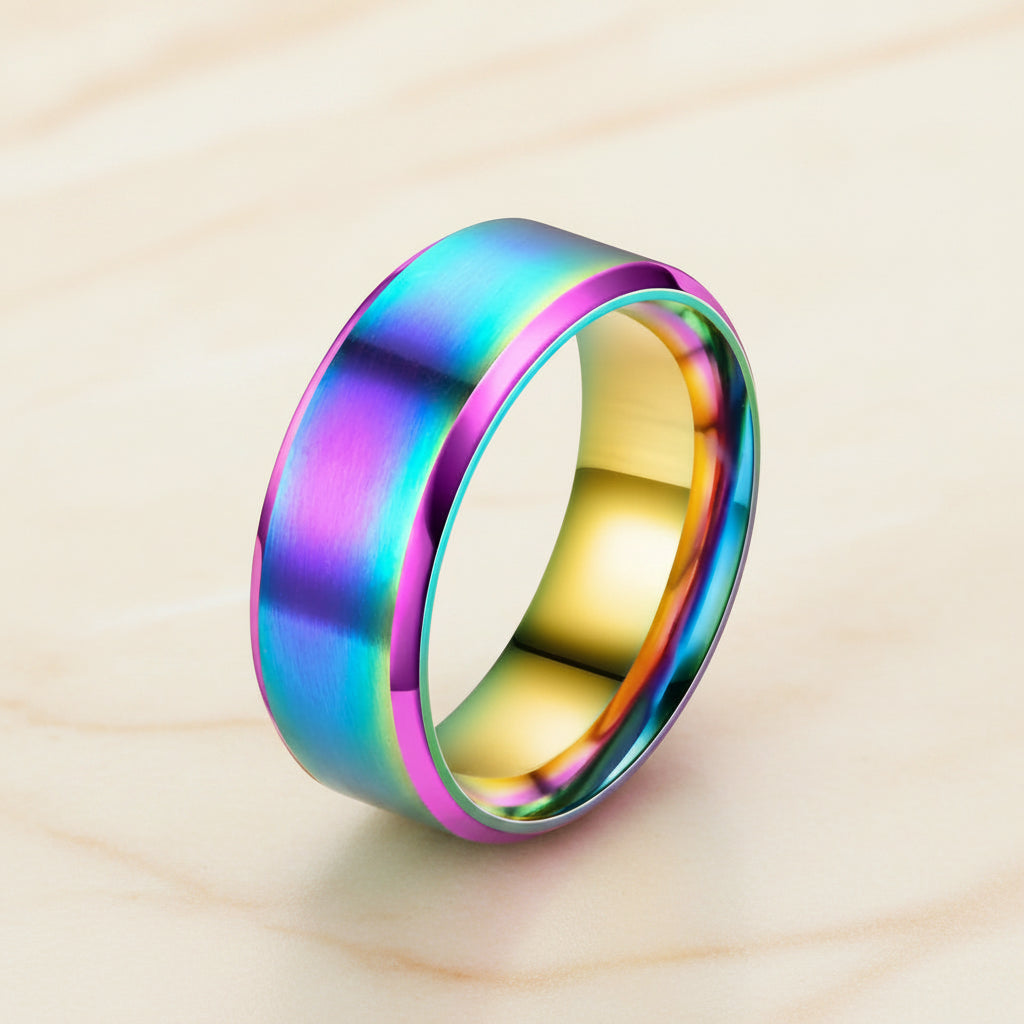 Bague Lumëa Bande Mate - Acier Inoxydable Unisexe