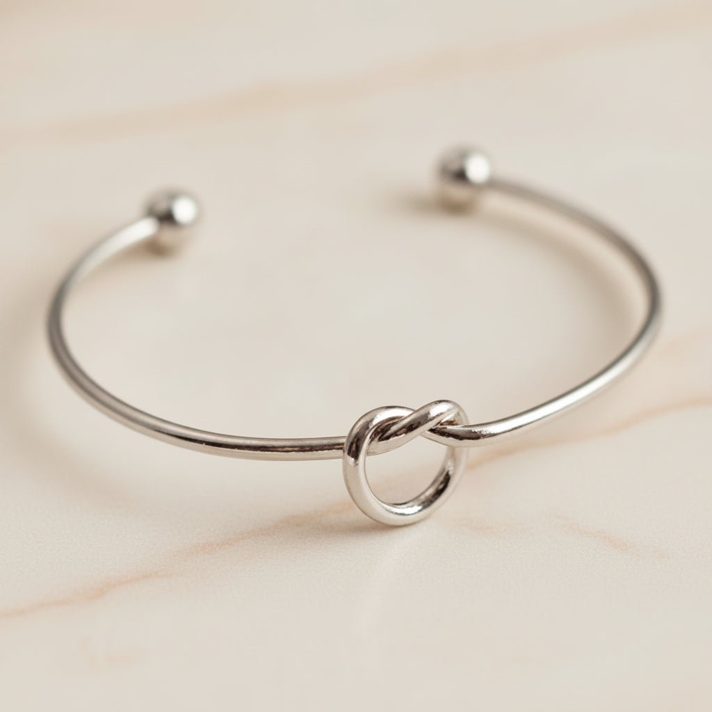 Bracelet Lumëa Lien - Jonc Nœud Plaqué Or