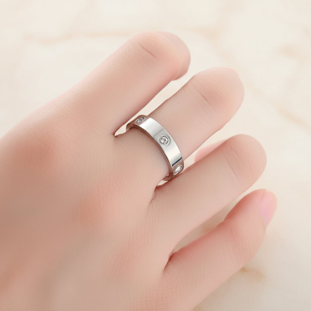 Bague Lumëa Diamant Classique - Acier Inoxydable