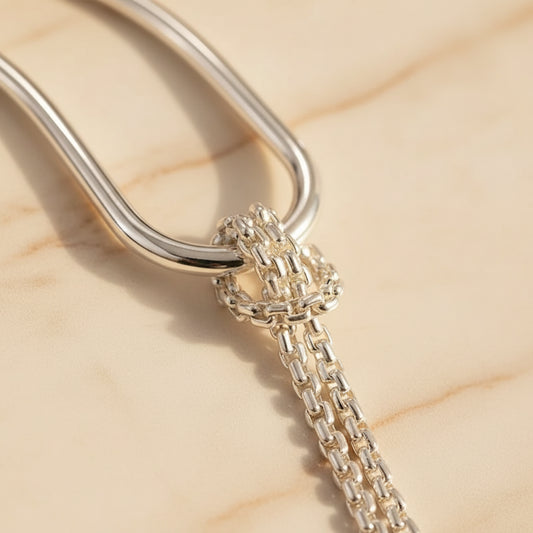 Bracelet Lumëa Duo - Double Chaîne Plaquée Argent