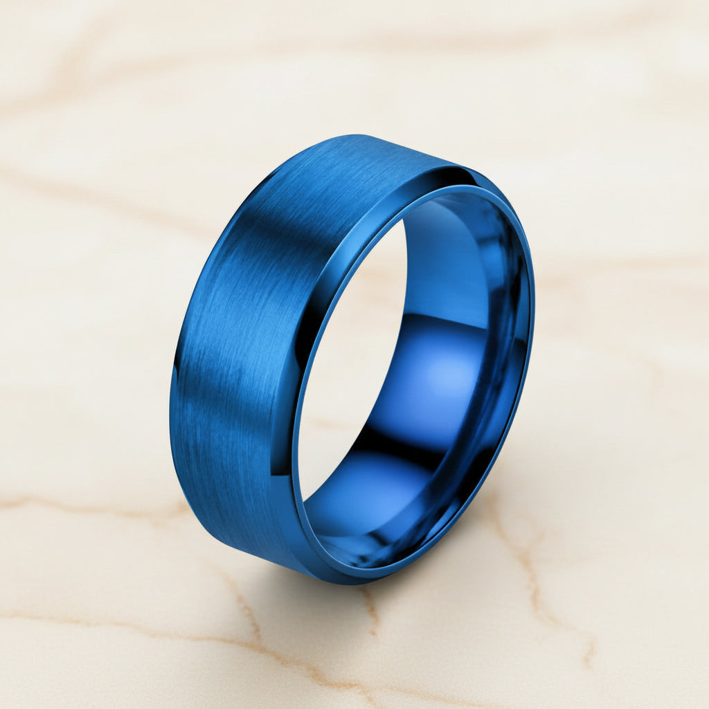Bague Lumëa Bande Mate - Acier Inoxydable Unisexe