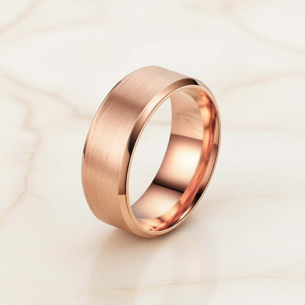 Bague Lumëa Bande Mate - Acier Inoxydable Unisexe